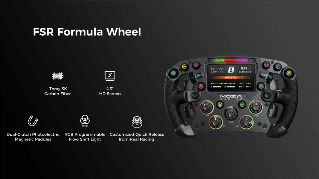 MOZA Racing FSR Formula Wheel example 1
