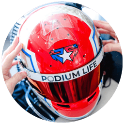 Josef Newgarden Podium Life helmet