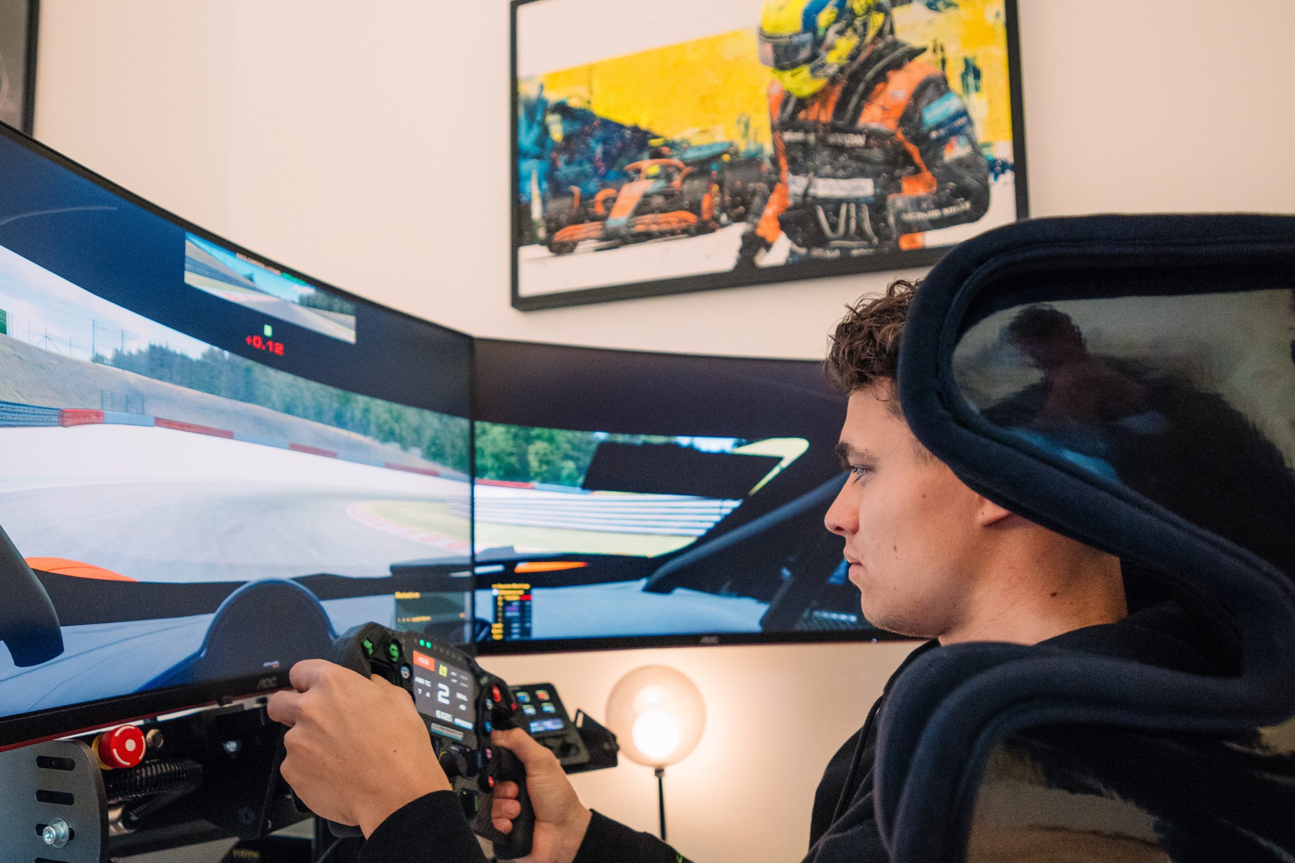 The story behind the simulator used by five F1 drivers including Lando